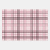 Roze Buffalo Pset Gingham in set 3 Inpakpapier Vel (Voorkant)