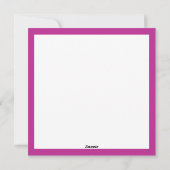 Roze Buffel Check aangepaste foto Kerstmis Feestdagenkaart (Achterkant)