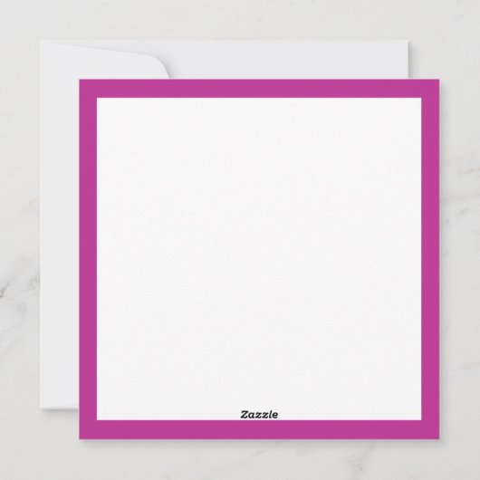 Roze Buffel Check aangepaste foto Kerstmis Feestdagenkaart (Achterkant)