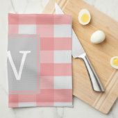 Roze buffelhanddoek theedoek (Quarter Fold)