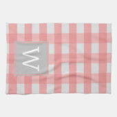 Roze buffelhanddoek theedoek (Horizontaal)