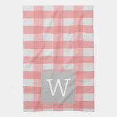 Roze buffelhanddoek theedoek (Verticaal)