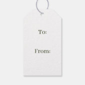 Roze Bug Auto met Kerstboom Cadeaulabel (Achterkant)