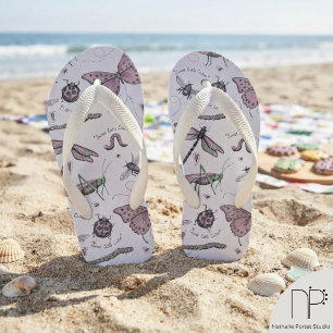 Roze Bug Kids Lieveheersbeestje Libelle Slippers Kinder Teenslippers