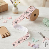 Roze Bug Monogram Grosgrain Lint