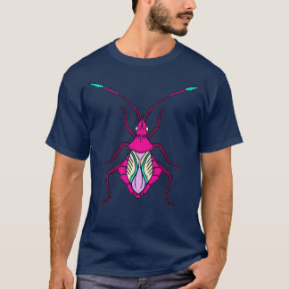 Roze Bug Shirt Koele Insecten Entomologie Wetensch