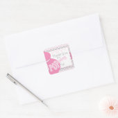 Roze buik bump Baby shower gunst Stickers (Envelop)