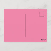 Roze buikdanseres shimmy briefkaart (Achterkant)