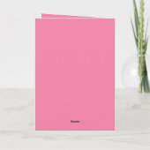 Roze buikdanseres shimmy kaart (Achterkant)