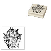 Roze buikdanseres shimmy rubberstempel (Gestempeld)