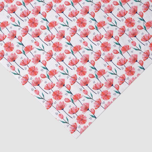  roze buikpatroon tissuepapier (Detail)