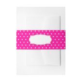 Roze buisband van poolbloem uitnodigingen wikkel (Voorkant Voorbeeld)