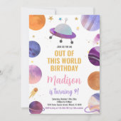 Roze buitenruimte Vervroegde dag Kaart (Voorkant)