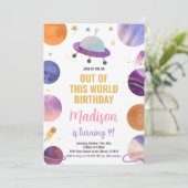 Roze buitenruimte Vervroegde dag Kaart (Staand voorkant)