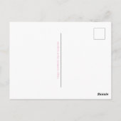 Roze Bulgaarse Happy Valentijnsdag Briefkaart (Achterkant)