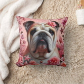 Roze bulldog kussen! kussen (Deken)