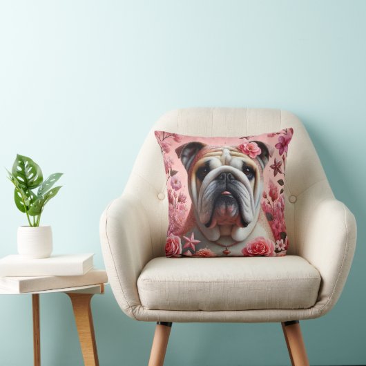 Roze bulldog kussen! kussen (Stoel)
