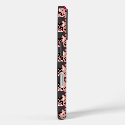 Roze Bulldogs Case-Mate iPhone Case (Achterkant / Rechts)