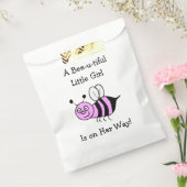 Roze Bumble Bee Baby shower Favor Tassen Bedankzakje (Gezegeld)