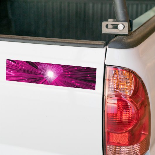 Roze bumpersticker (Op Truck)