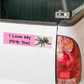 roze bumpersticker (Op Truck)