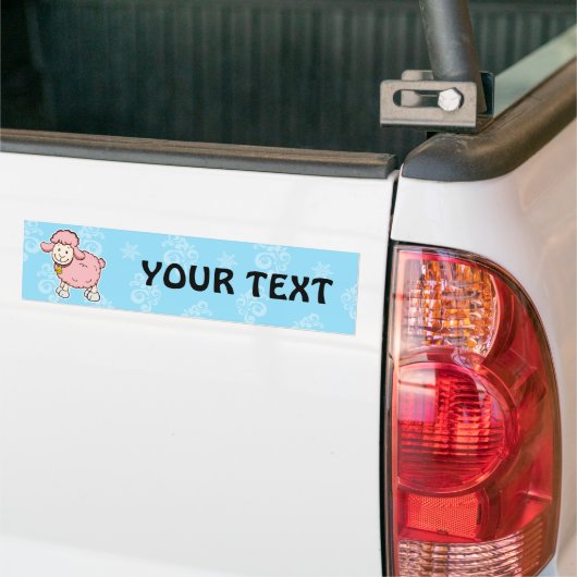 Roze bumpersticker (Op Truck)