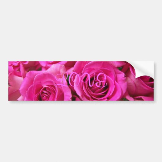 Roze Bumpersticker (Voorkant)