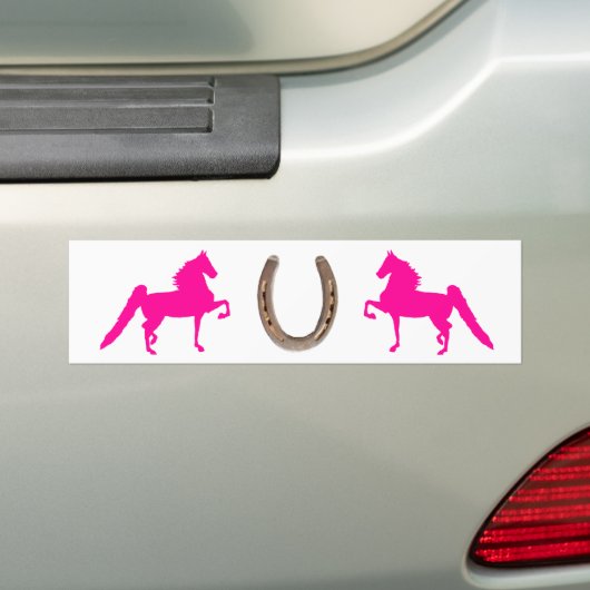  roze Bumpersticker (Op auto)