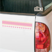 Roze Bumpersticker van de Eyelet Achtergrond (Op Truck)