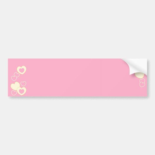 Roze Bumpersticker van de Eyelet Achtergrond (Voorkant)