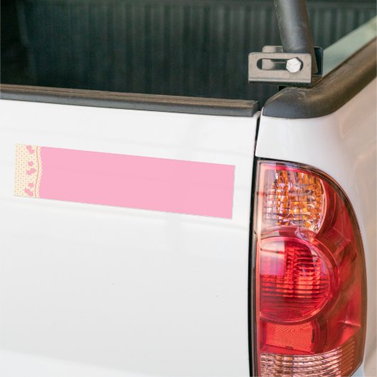 Roze Bumpersticker van de Eyelet Achtergrond (Op Truck)