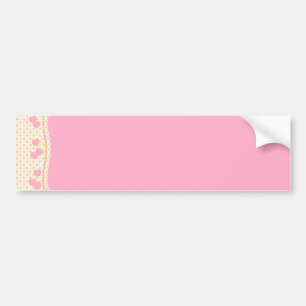 Roze Bumpersticker van de Eyelet Achtergrond