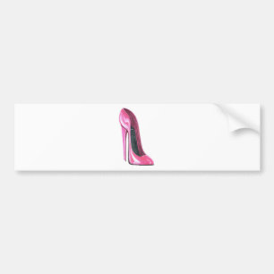Roze Bumpersticker voor hielenfoto's
