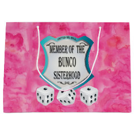 roze Bunco Dice Fun Girls Night Out Groot Cadeauzakje