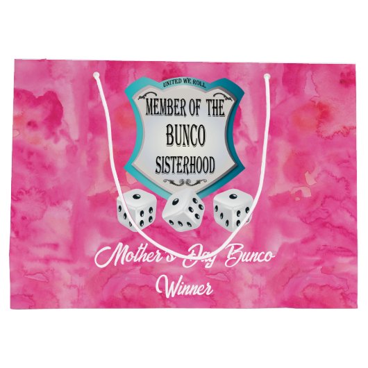  Roze Bunco Moederdag Winnaar Groot Cadeauzakje (Achterkant)