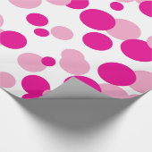 Roze bundel Confetti Patroon Gift Wrap Cadeaupapier (Hoek)