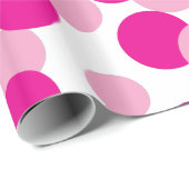 Roze bundel Confetti Patroon Gift Wrap Cadeaupapier (Rol Hoek)