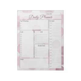 Roze bundel Daily Planner Notitieblok