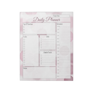 Roze bundel Daily Planner Notitieblok