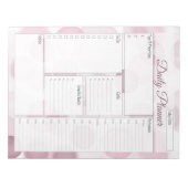 Roze bundel Daily Planner Notitieblok (Voorkant)