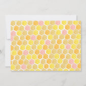 Roze bundel voor eerste verjaardag van de uitnodig kaart (Achterkant)