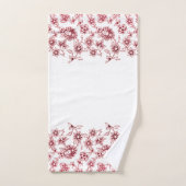 Roze bundels van bloemen bad handdoek (Handdoek)
