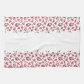 Roze bundels van bloemen theedoek (Horizontaal)