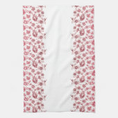 Roze bundels van bloemen theedoek (Verticaal)