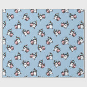 Roze bundelthee en onkruidenierspapier cadeaupapier (Vlak)