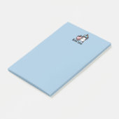 Roze bundelthee & Unicorn Post-it Notes (Schuin)