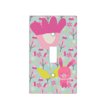 Roze Bunnies en Flowers