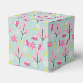 Roze Bunnies en Flowers Bedankdoosjes (Achterkant)