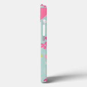 Roze Bunnies en Flowers Case-Mate iPhone Case (Achterkant / Links)