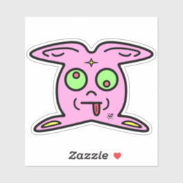 Roze bunny-achtige ding v2 sticker